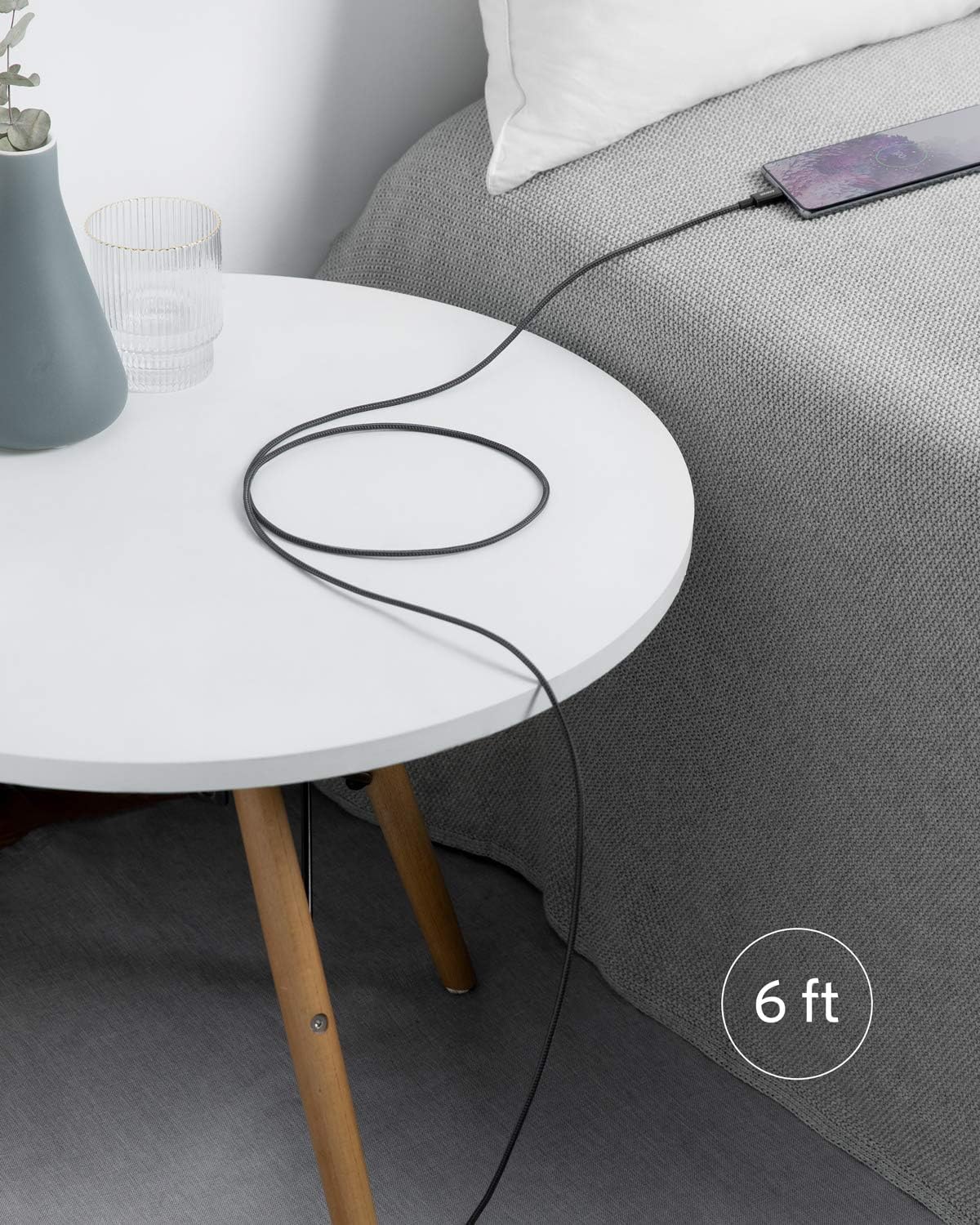 كابل شحن مغناطيسي Powerology Maglinka Weave Magnetic 60 watt