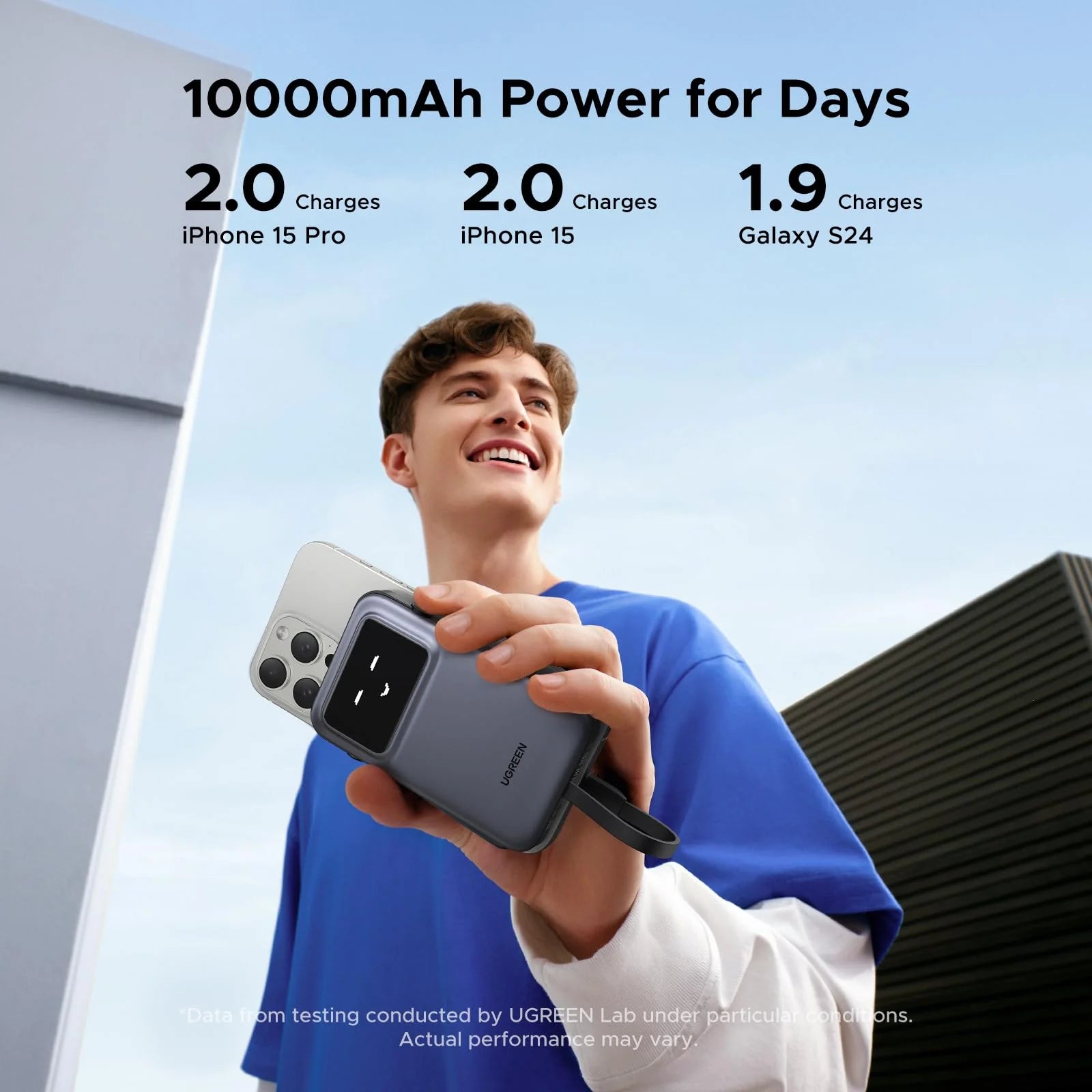UGREEN Uno Power Bank 10000 mAh 30W with cable type-C